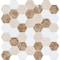 Andova Tiles SAMPLE Channing 2 x 2 Marble Honeycomb Mosaic Floor Use Tile SAM-ANDCHA125 - alternate 8